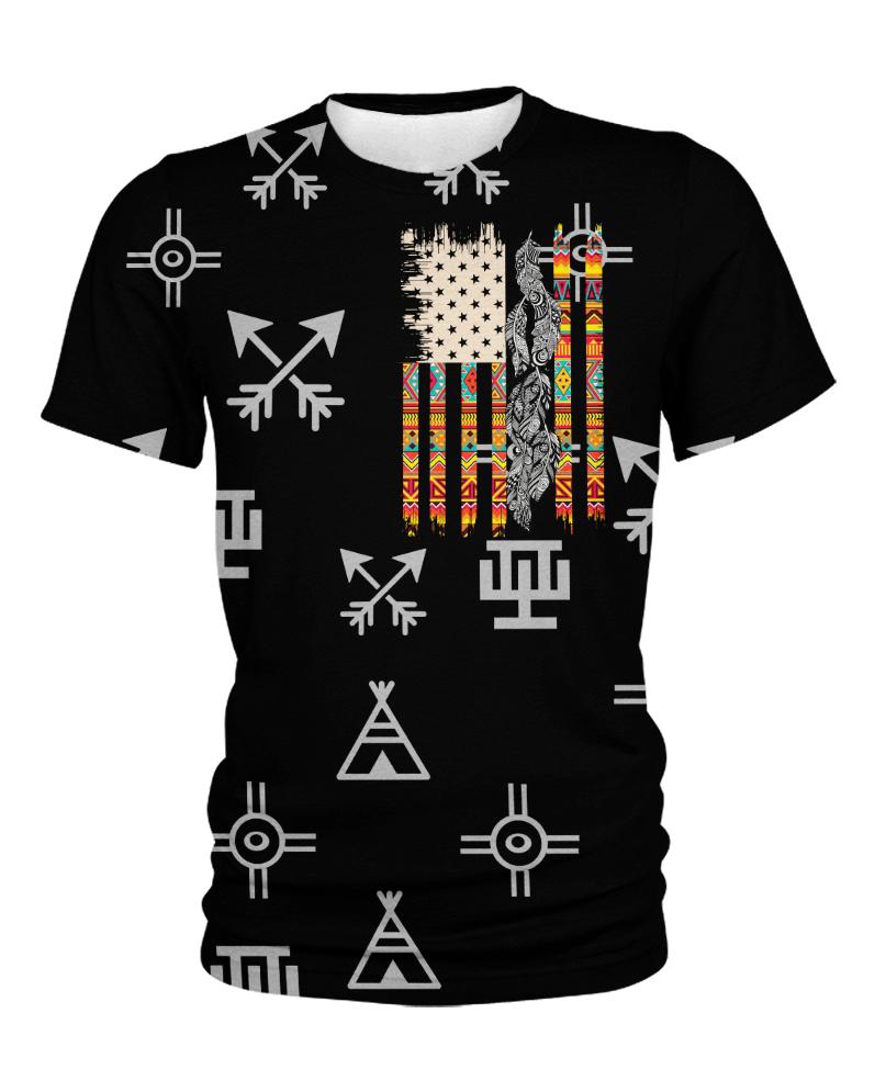 WelcomeNative Native Flag 3D Hoodie, All Over Print Hoodie, Native American