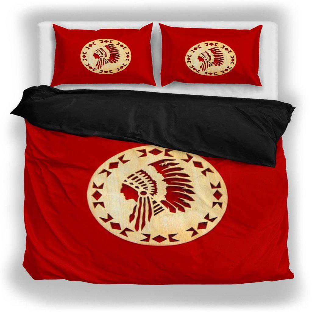 WelcomeNative Red Native Bedding Set, 3D Bedding Set, All Over Print, Native American