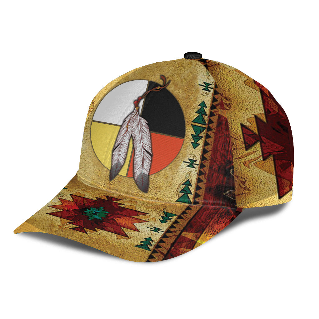 WelcomeNative Native Pattern Cap, 3D Cap , All Over Print Cap