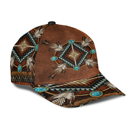 WelcomeNative Mandala Brown Native AmericanCap, 3D Cap , All Over Print Cap