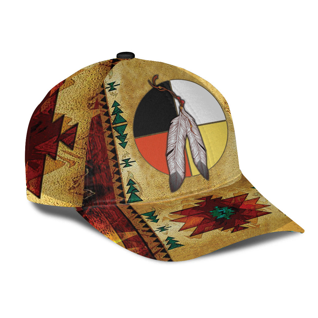 WelcomeNative Native Pattern Cap, 3D Cap , All Over Print Cap