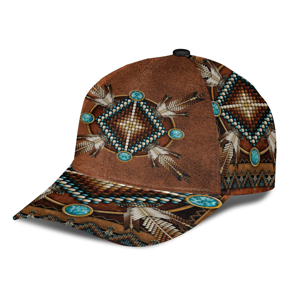 WelcomeNative Mandala Brown Native AmericanCap, 3D Cap , All Over Print Cap