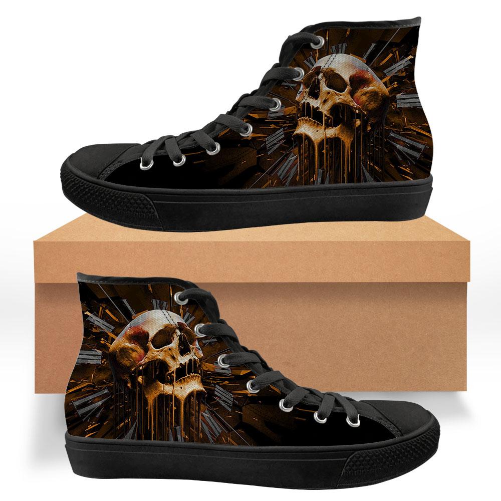 WelcomeNative Beautiful Skull Shoes, 3D Shoes, All Over Print Shoes