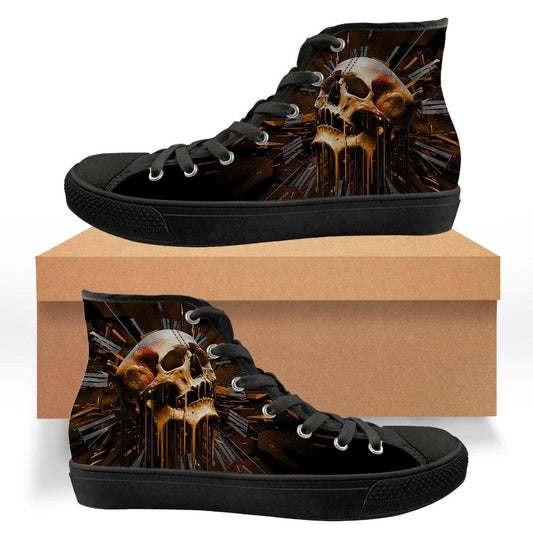 WelcomeNative Beautiful Skull Shoes, 3D Shoes, All Over Print Shoes