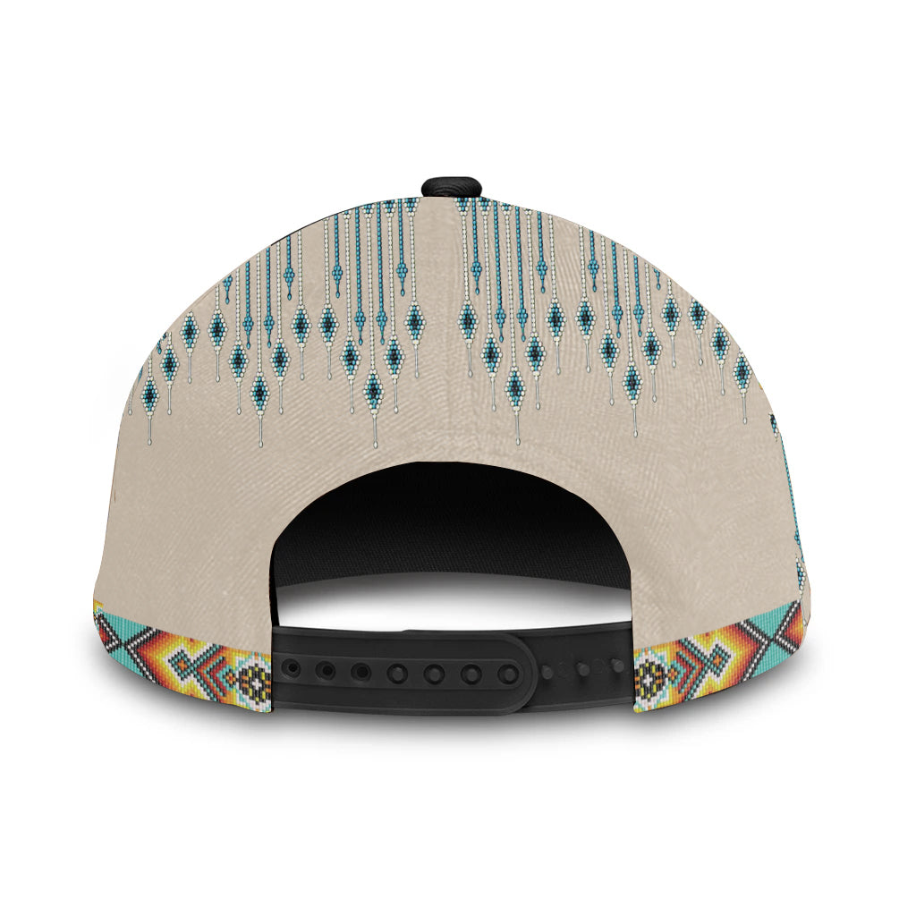 WelcomeNative Native Wolf Cap, 3D Cap , All Over Print Cap