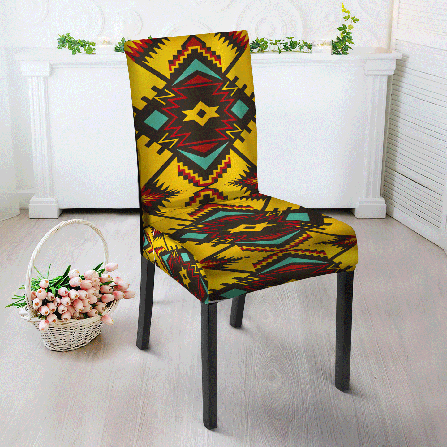 WelcomeNative Pattern Tribe Design Native American Tablecloth, Chair cover, 3D Tablecloth, All Over Print