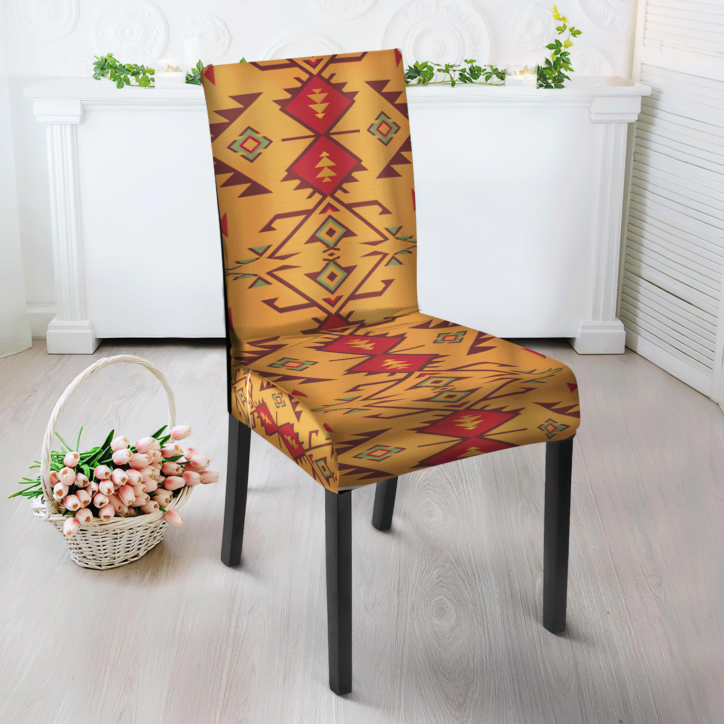 WelcomeNative Pattern Tribe Design Native American Tablecloth, Chair cover, 3D Tablecloth, All Over Print