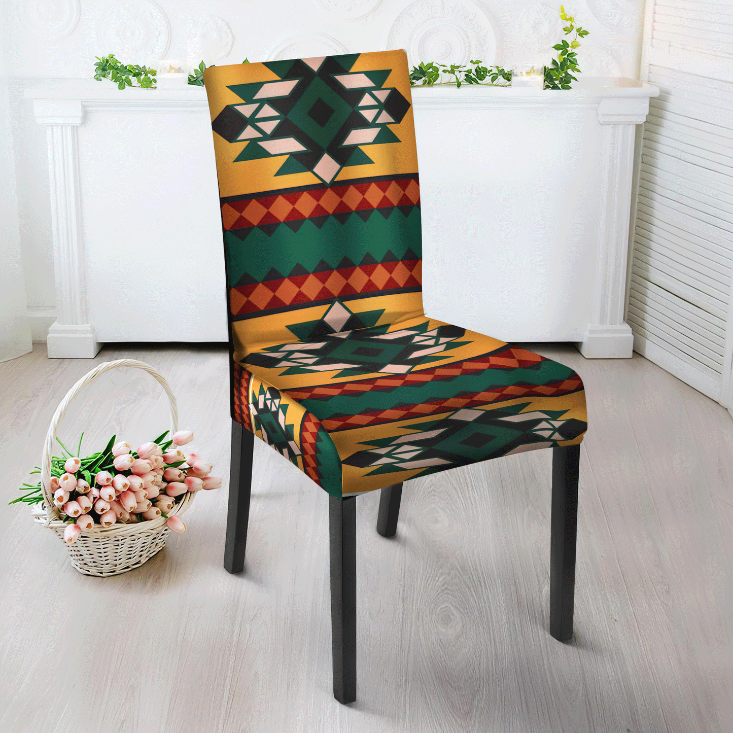 WelcomeNative Pattern Tribe Design Native American Tablecloth, Chair cover, 3D Tablecloth, All Over Print