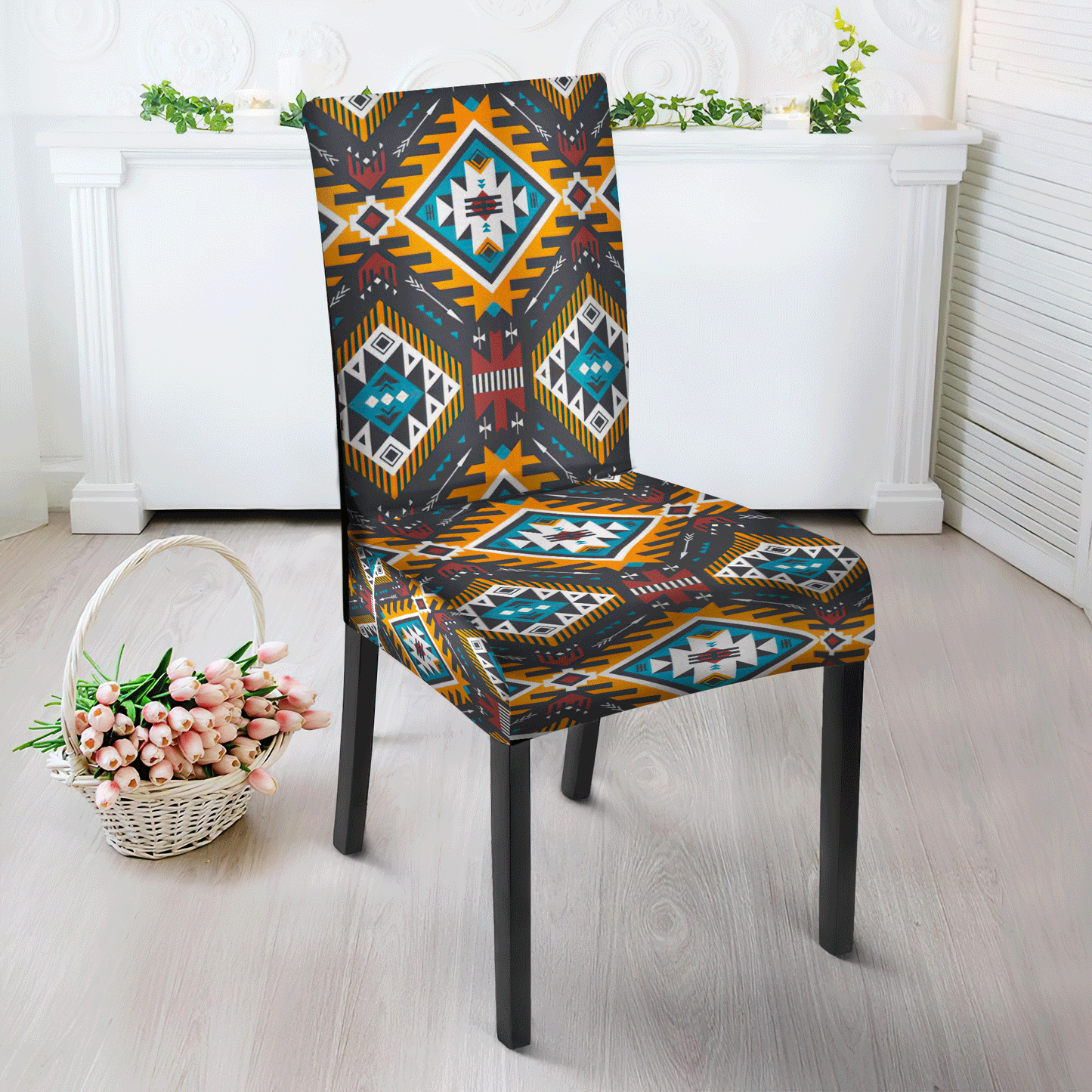 WelcomeNative Multi Pattern Tribe Design Native American Tablecloth, Chair cover, 3D Tablecloth, All Over Print