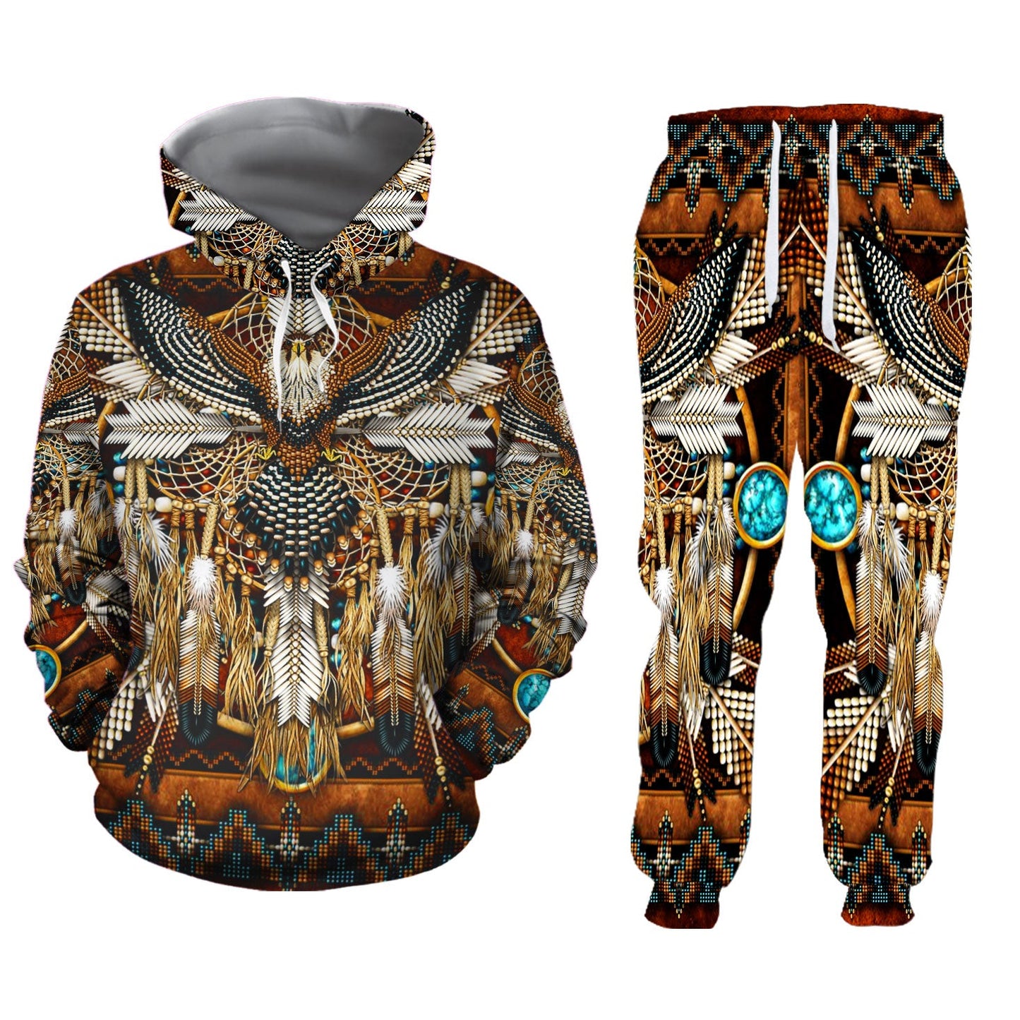 WelcomeNative 3D Native Hoodie, 3D Sweatpants Set, Native american - Design #71472