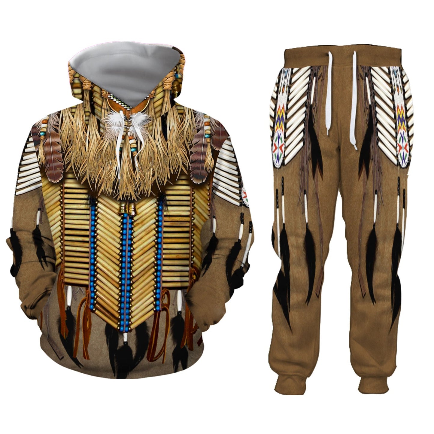 WelcomeNative 3D Native Hoodie, 3D Sweatpants Set, Native american - Design #10
