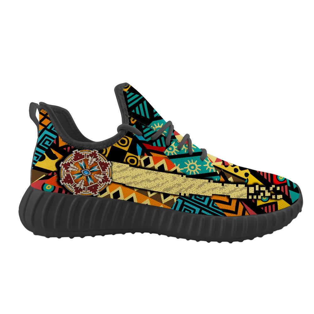 WelcomeNative Abstract Shoes Native , 3D Shoes, All Over Print Shoes