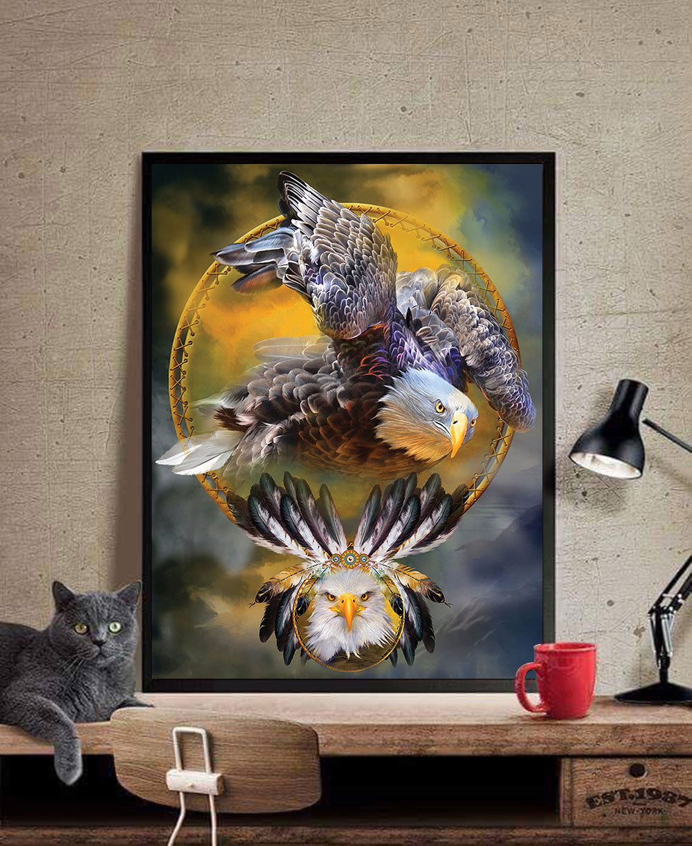 WelcomeNative The Eagle Wings Poster, 3D Poster, All Over Print Poster, Native American