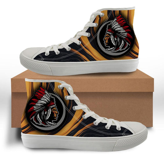 WelcomeNative Yellow Chief Shoes, 3D Shoes, All Over Print Shoes