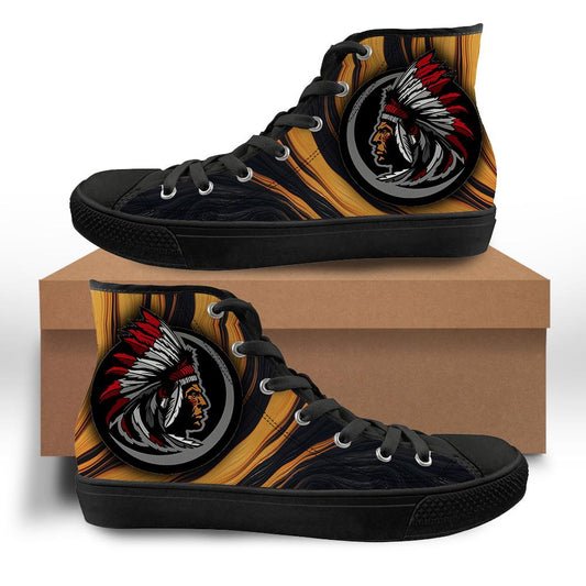 WelcomeNative Yellow Chief Shoes, 3D Shoes, All Over Print Shoes