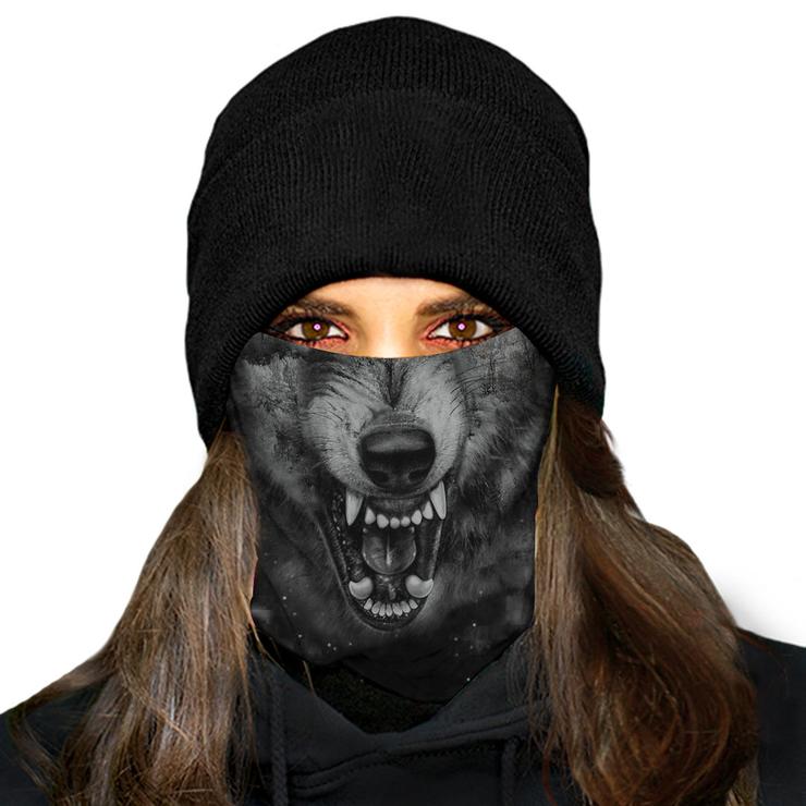 Welcomenatives Wolf Head Bandana Face Mask, Neck Gaiter #14