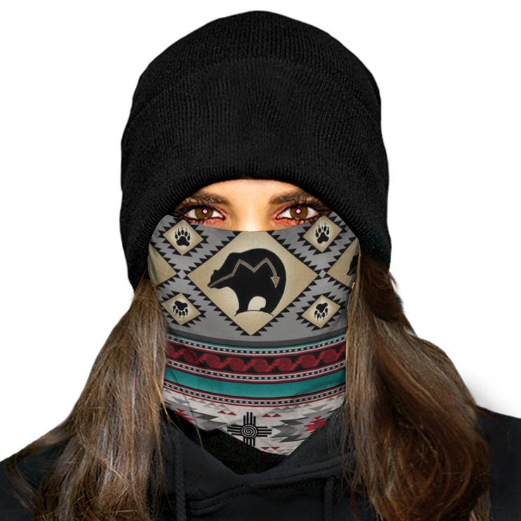 WelcomeNative Native American Pattern Bandana Face Mask, Neck Gaiter #08