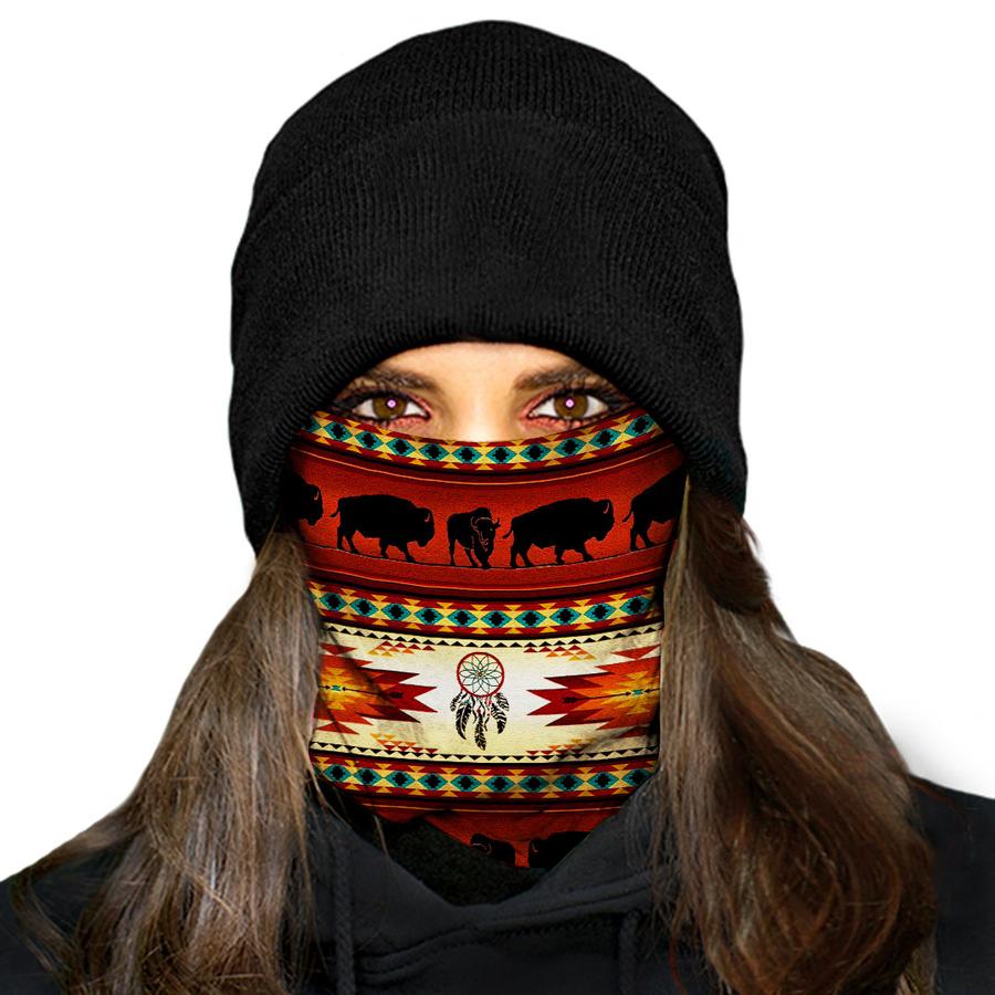WelcomeNative Native American Pattern Bandana Face Mask, Neck Gaiter #18