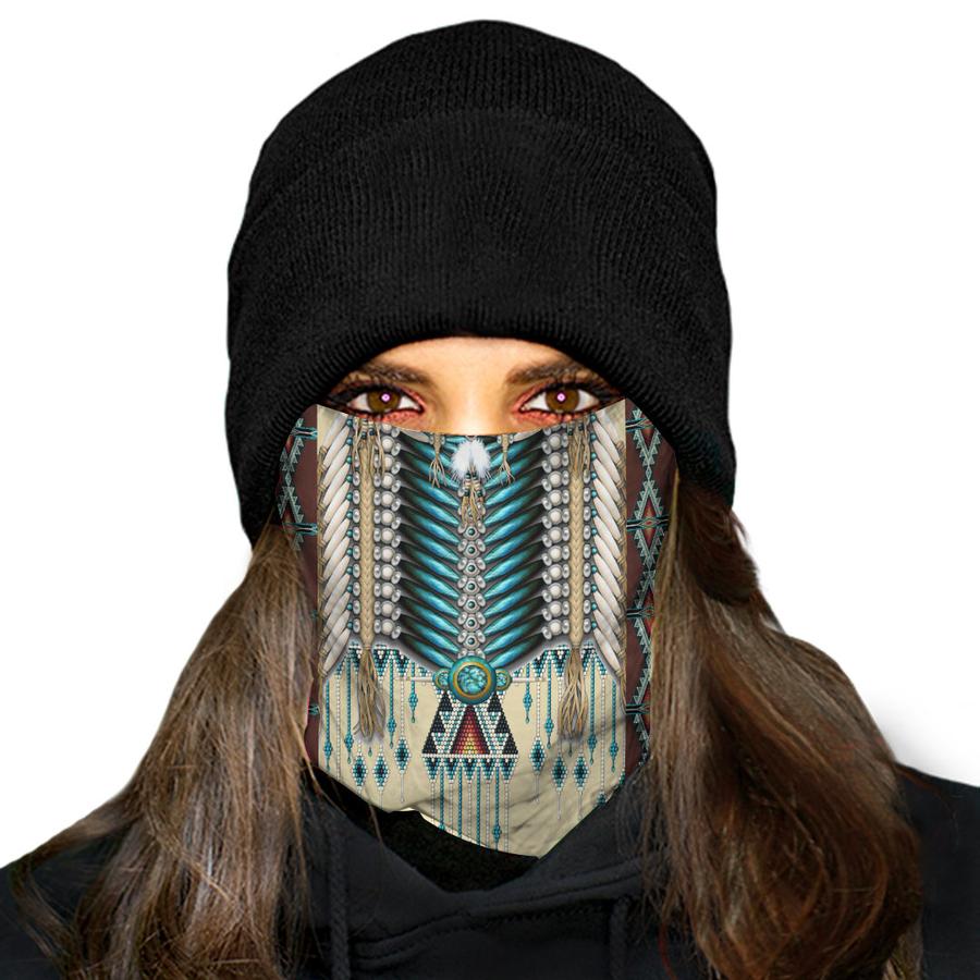 WelcomeNative Native American Pattern Bandana Face Mask, Neck Gaiter #32