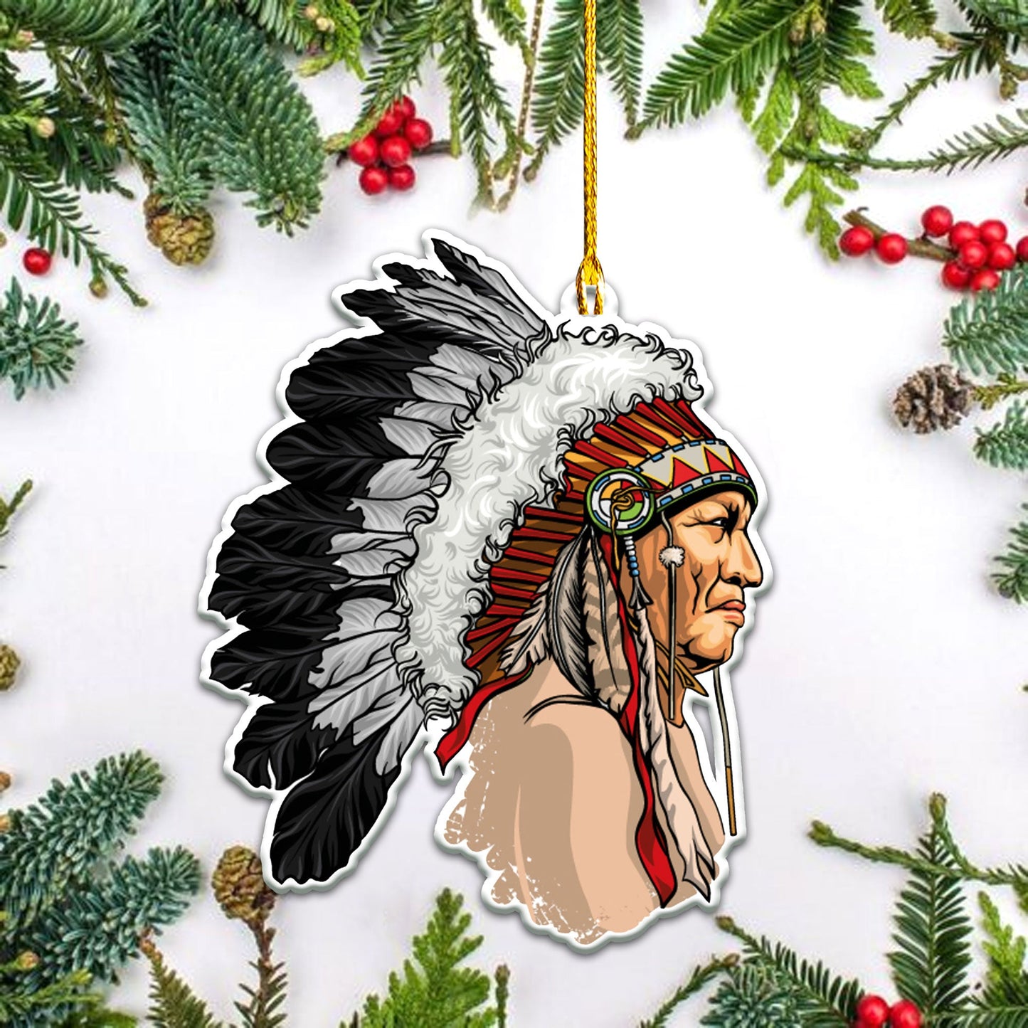 WelcomeNative Native American Ornament, 3D Ornament, All Over Print Ornament