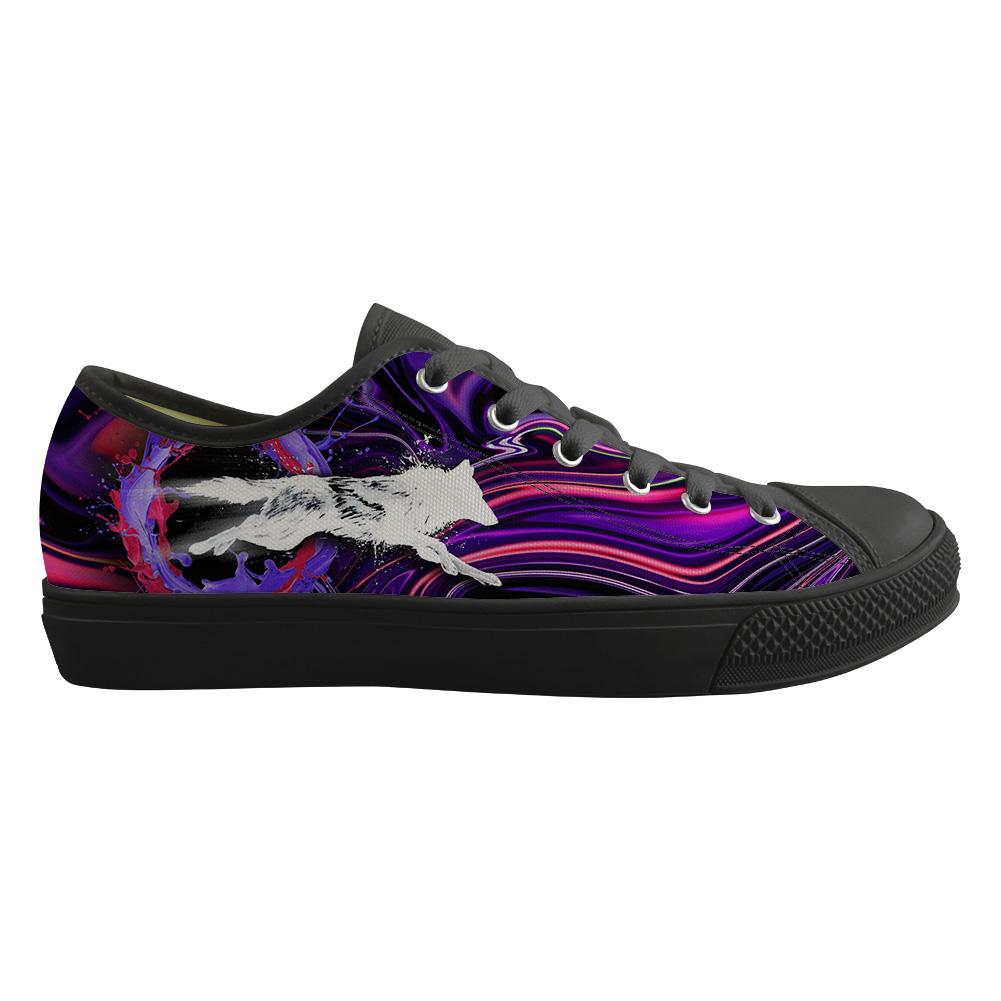 WelcomeNative Leo Purple Shoes, 3D Shoes, All Over Print Shoes