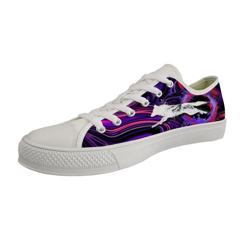 WelcomeNative Leo Purple Shoes, 3D Shoes, All Over Print Shoes