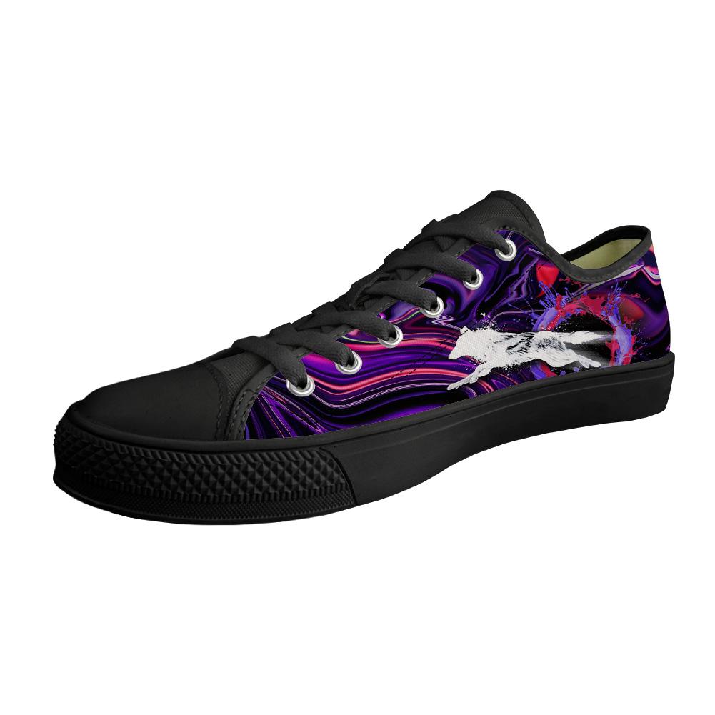 WelcomeNative Leo Purple Shoes, 3D Shoes, All Over Print Shoes