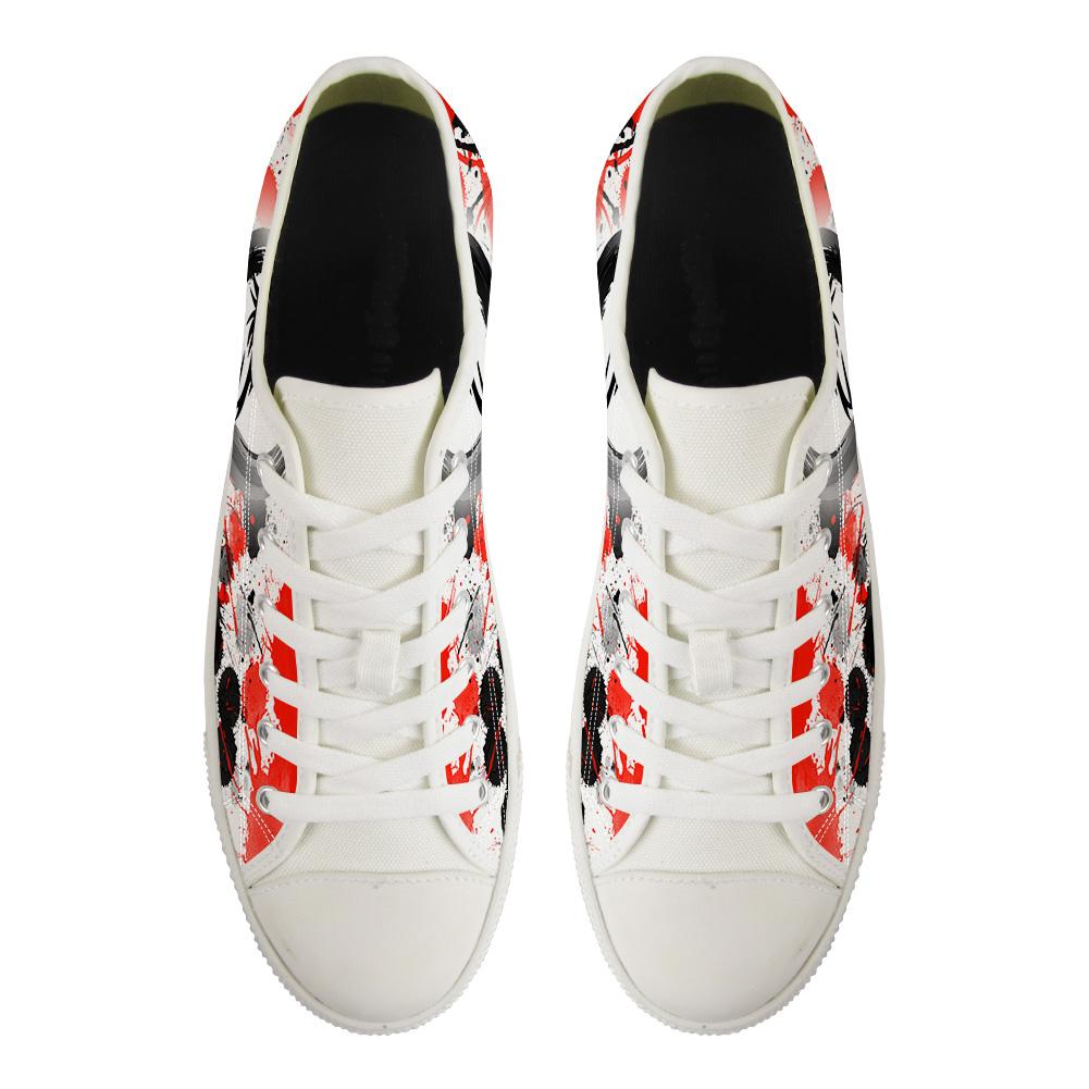 WelcomeNative Black-Red Wolf Shoes, 3D Shoes, All Over Print Shoes