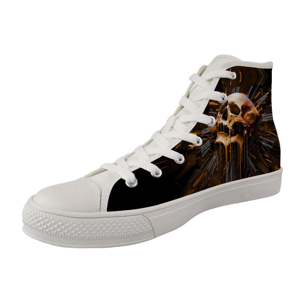 WelcomeNative Beautiful Skull Shoes, 3D Shoes, All Over Print Shoes