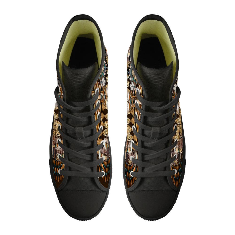 WelcomeNative Buffalo Feather Shoes, 3D Shoes, All Over Print Shoes