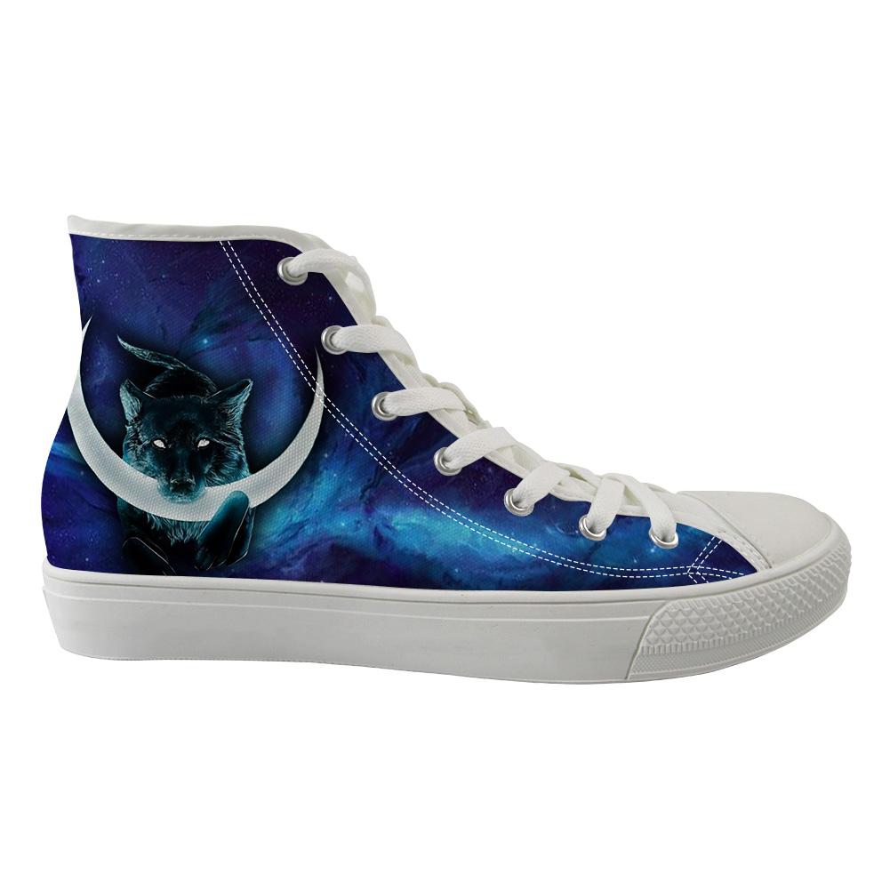WelcomeNative Blue Wolf Shoes, 3D Shoes, All Over Print Shoes