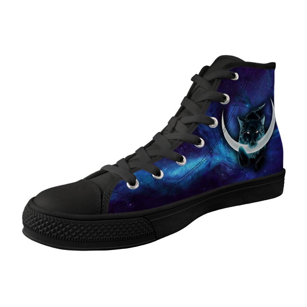 WelcomeNative Blue Wolf Shoes, 3D Shoes, All Over Print Shoes