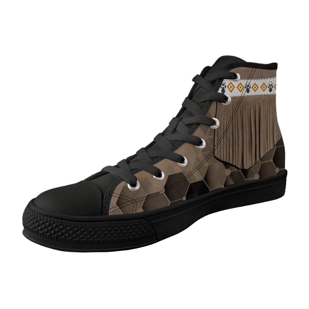 WelcomeNative Brown Native Shoes, 3D Shoes, All Over Print Shoes