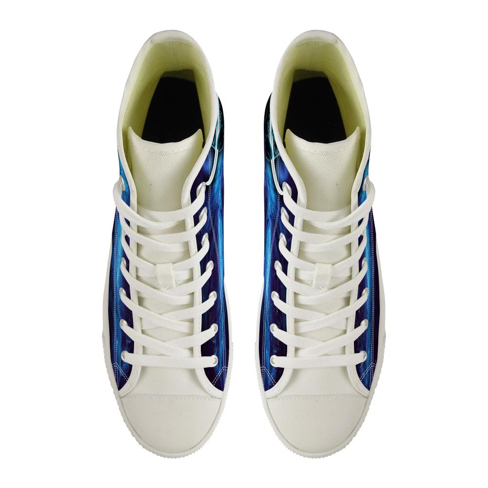 WelcomeNative Blue Wolf Shoes, 3D Shoes, All Over Print Shoes