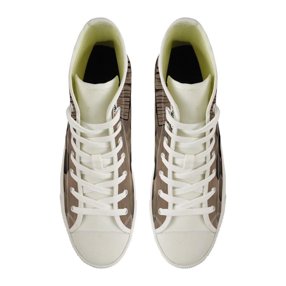 WelcomeNative Brown Native Shoes, 3D Shoes, All Over Print Shoes