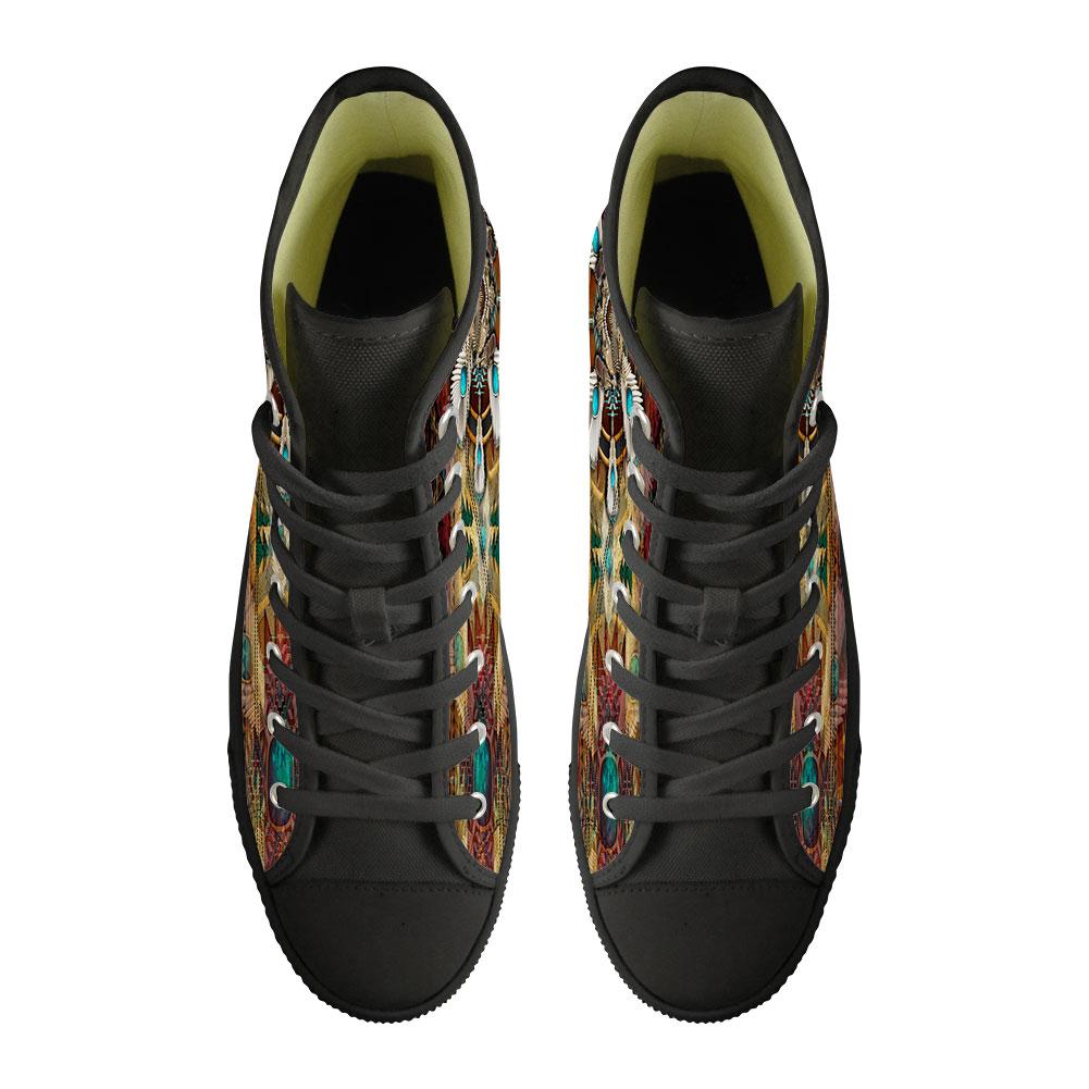 WelcomeNative Feather Pattern Shoes, 3D Shoes, All Over Print Shoes