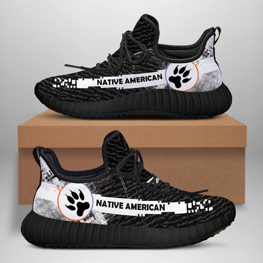 WelcomeNative Black Shoes Native, 3D Shoes, All Over Print Shoes