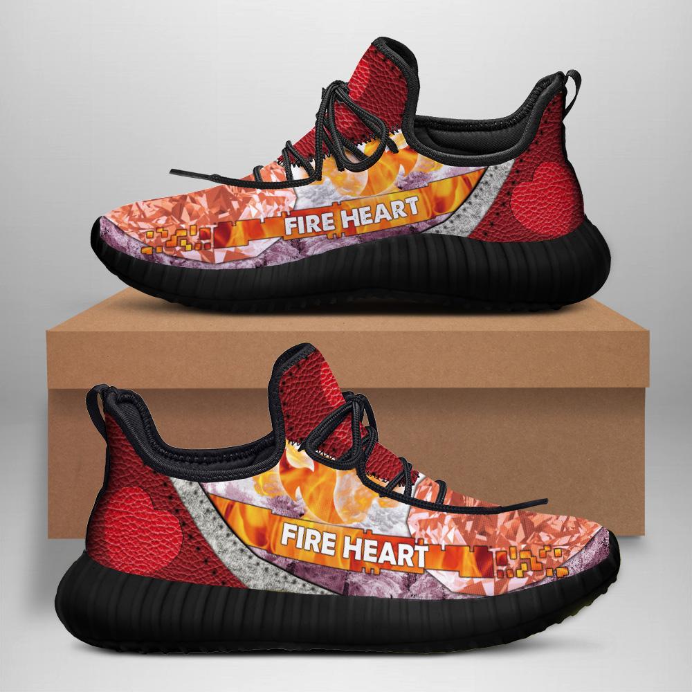 WelcomeNative Fired-Heart Shoes, 3D Shoes, All Over Print Shoes