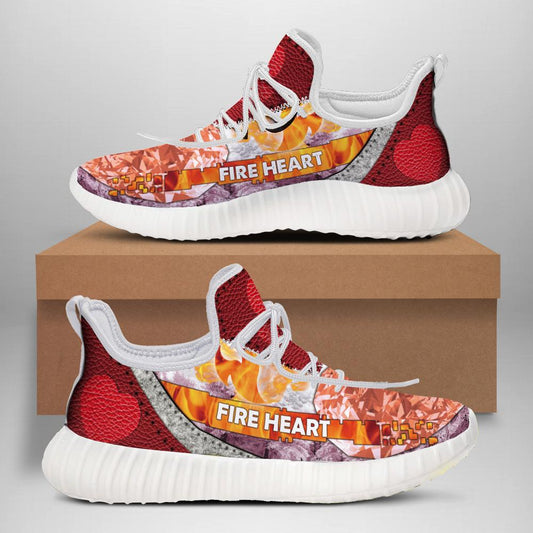 WelcomeNative Fired-Heart Shoes, 3D Shoes, All Over Print Shoes