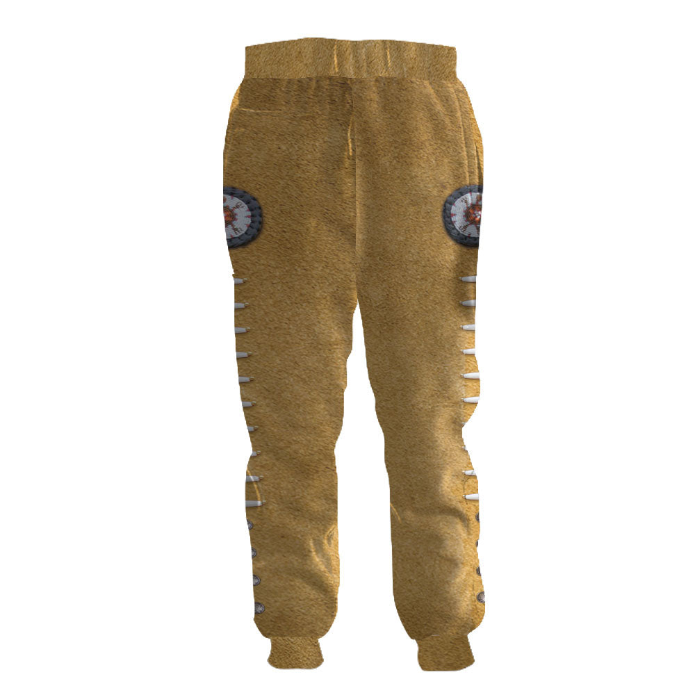 WelcomeNative Brown Native Sweatpants, 3D Sweatpants, All Over Print Sweatpants