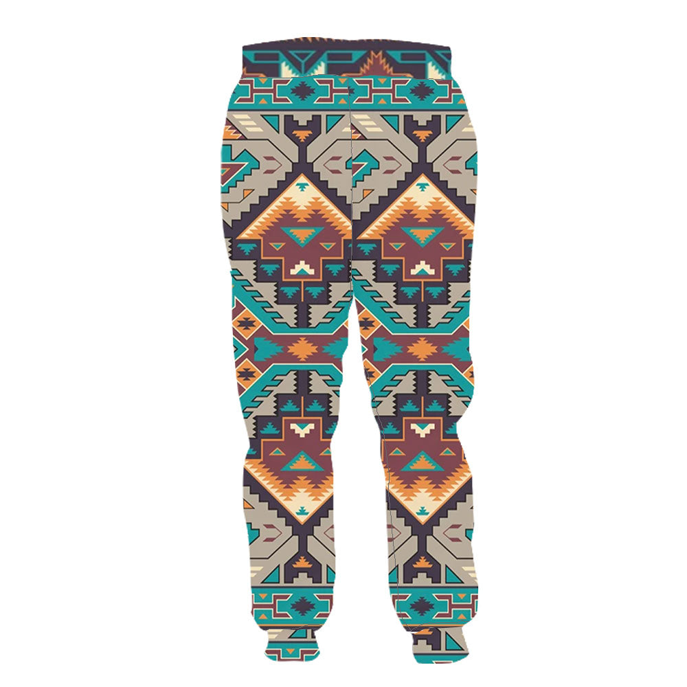 WelcomeNative Native American Culture Sweatpants, 3D Sweatpants, All Over Print Sweatpants