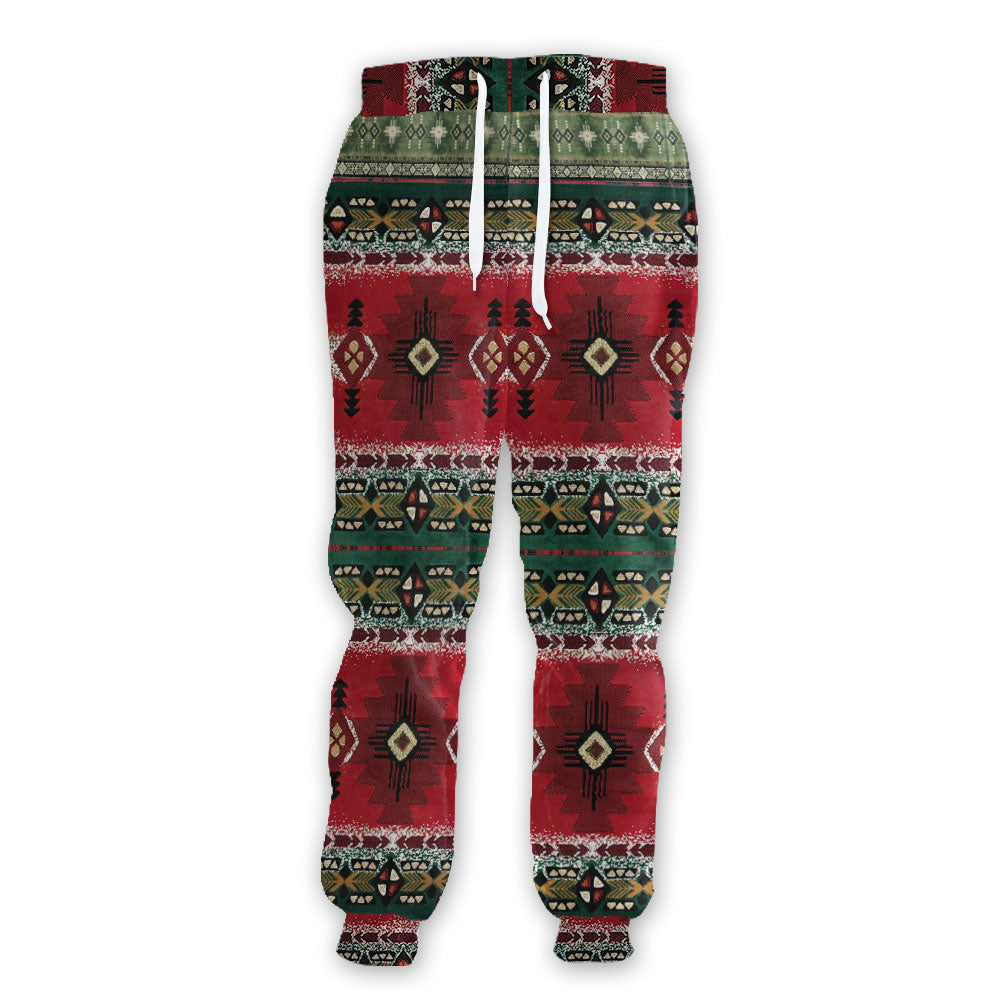 WelcomeNative Native American Pattern Sweatpants, 3D Sweatpants, All Over Print Sweatpants
