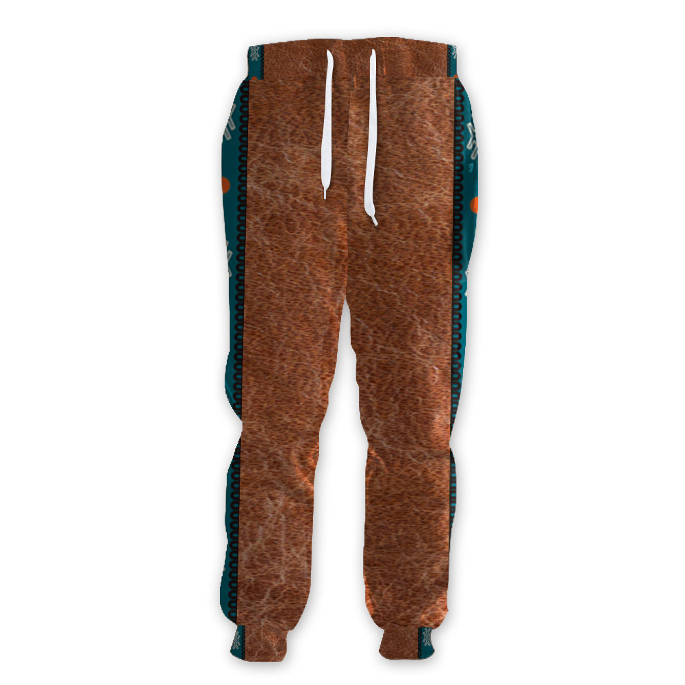 WelcomeNative Brown Native Sweatpants, 3D Sweatpants, All Over Print Sweatpants
