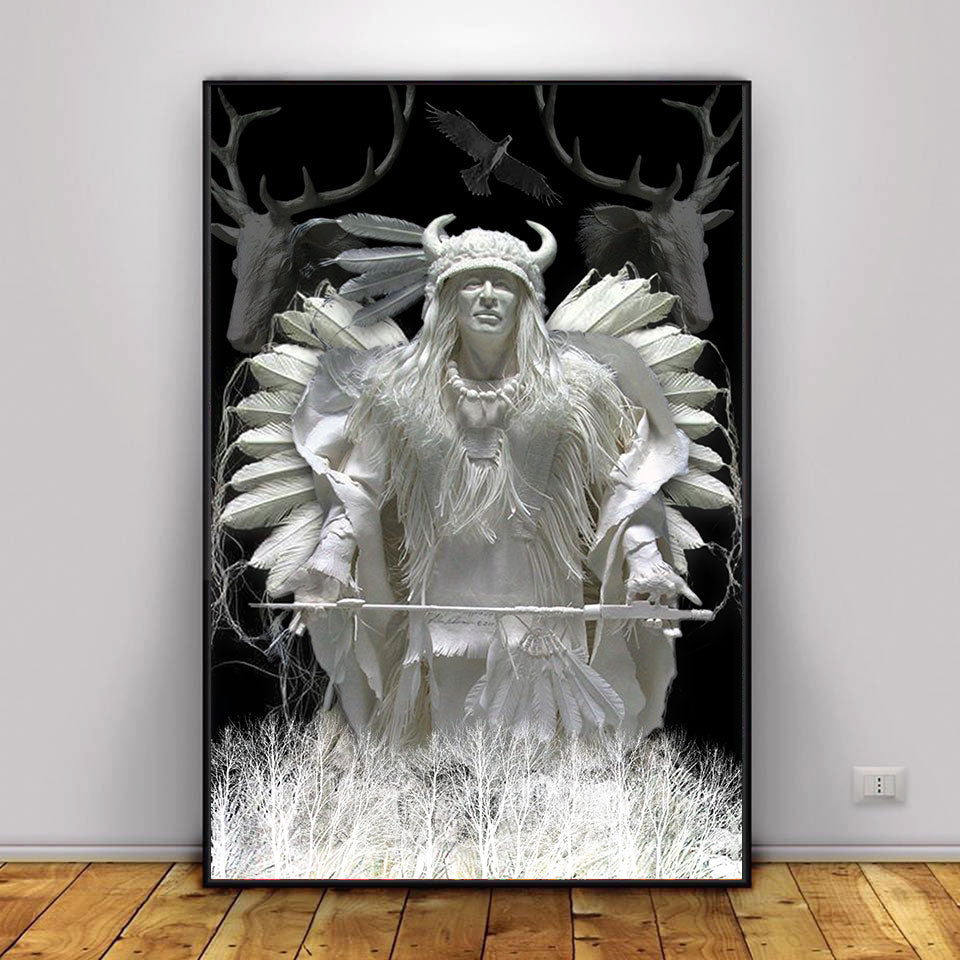 WelcomeNative Native American Art Poster, 3D Poster, All Over Print Poster
