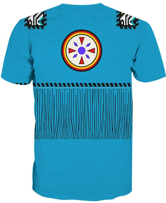 WelcomeNative Blue Native, 3D T Shirt, All Over Print T Shirt, Native American