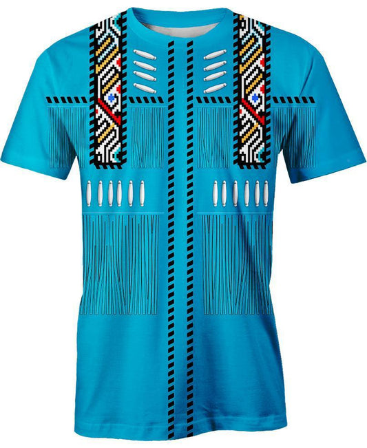 WelcomeNative Blue Native, 3D T Shirt, All Over Print T Shirt, Native American