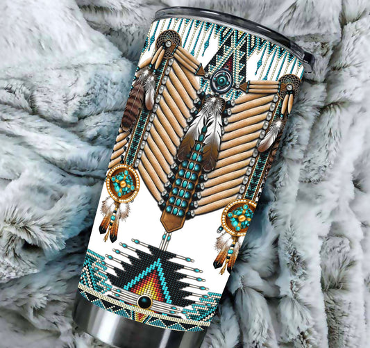 WelcomeNative Native Headdress Tumbler, 3D Tumbler, All Over Print Tumbler, Native American