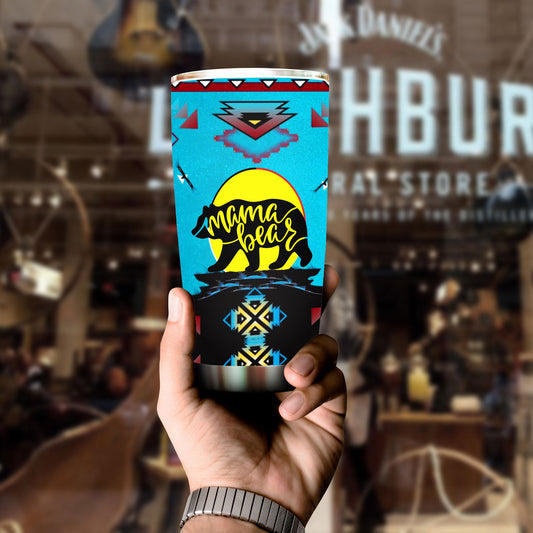 WelcomeNative Mama Bear Tumbler, 3D Tumbler, All Over Print Tumbler, Native American