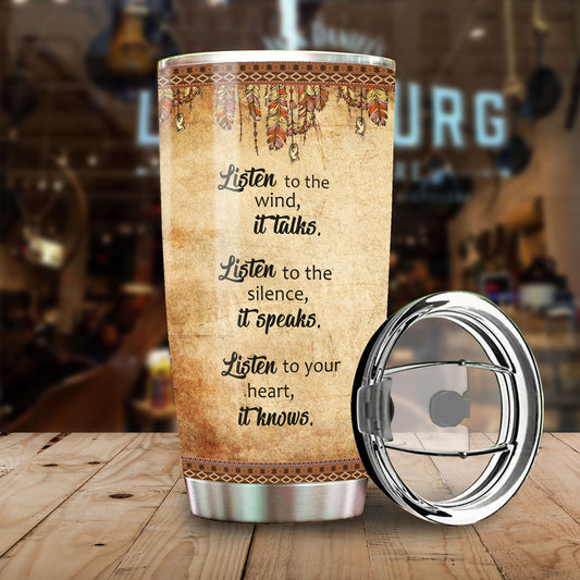 WelcomeNative Dreamcatcher Tumbler, 3D Tumbler, All Over Print Tumbler, Native American