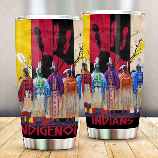 WelcomeNative Native Woman Tumbler, 3D Tumbler, All Over Print Tumbler, Native American